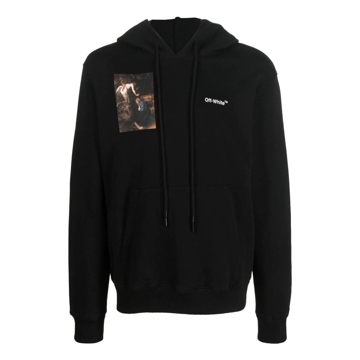 Суитчър Off-White Off-White FW22 Character Print Loose Fit Hoodie Черно | OMBB097C99FLE0101001, 0