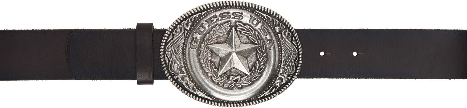 Колани GUESS Brown Star Leather Belt Кафяво | W4BZ08L0VB0, 0