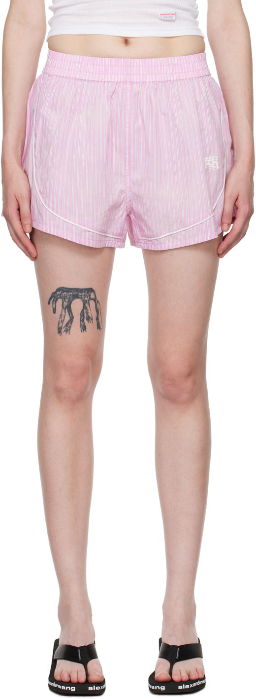 Къси панталони Alexander Wang Track Shorts Розово | 4WC3244386