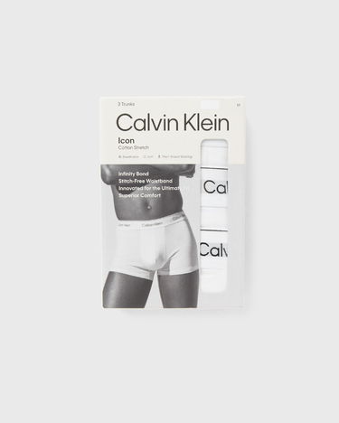 Боксерки CALVIN KLEIN Calvin Klein Icon Cotton Stretch Trunk (3-Pack) Бяло | LV00NB4392100, 2