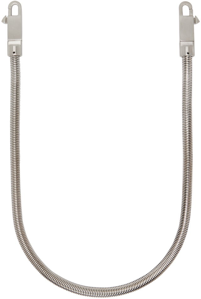 Silver Porterville Snake Chain Bag Strap