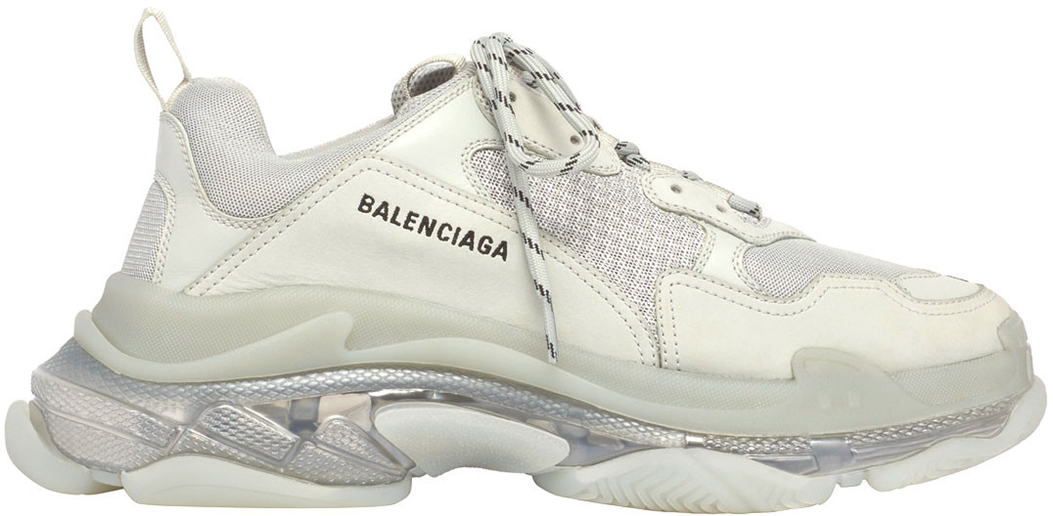 Кецове и обувки Balenciaga Triple S Clear Sole Grey Сиво | 541624W09O11705, 0