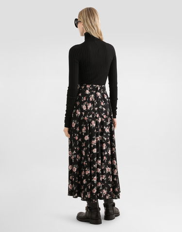 Пуловер Dolce & Gabbana Dolce & Gabbana Ribbed Wool Zip Turtleneck Pullover Черно | FXW61TJDVE7N0000, 2