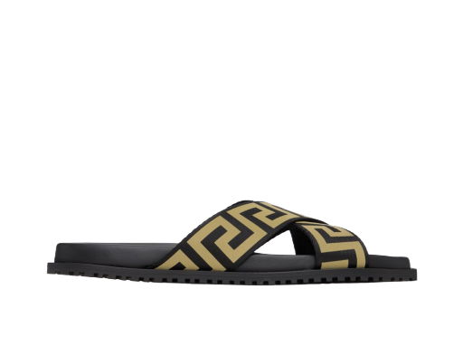 Кецове и обувки Versace Greca Sandals "Black" Черно | 1008318 1A05958