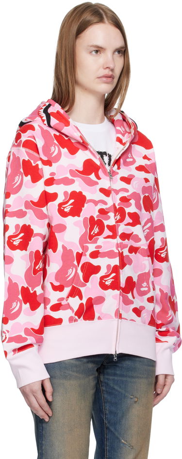 Суитчър BAPE A Bathing Ape ABC Camo Shark Full Zip Hoodie Розово | 001ZPL302003L, 1