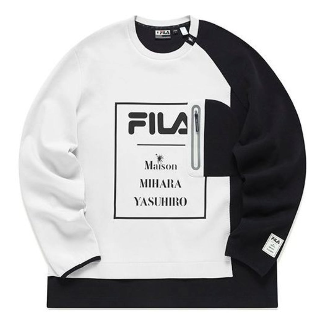 Суитчър FILA Mihara Yasuhiro Printed Sweatshirt Бяло | F11M143204F-IV, 0