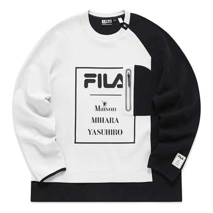 Суитчър FILA Mihara Yasuhiro Printed Sweatshirt Бяло | F11M143204F-IV