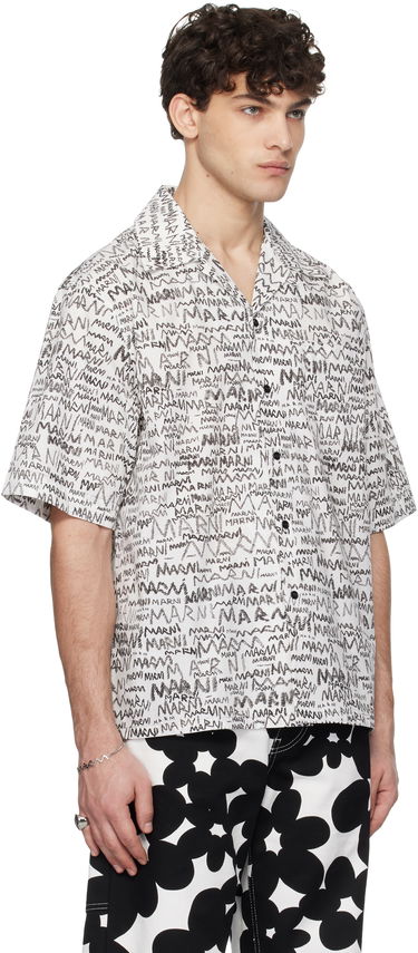 Риза Marni Marni Pencil Logo Short Sleeve Shirt Лилаво | CUMU0213A5 UTC464, 4