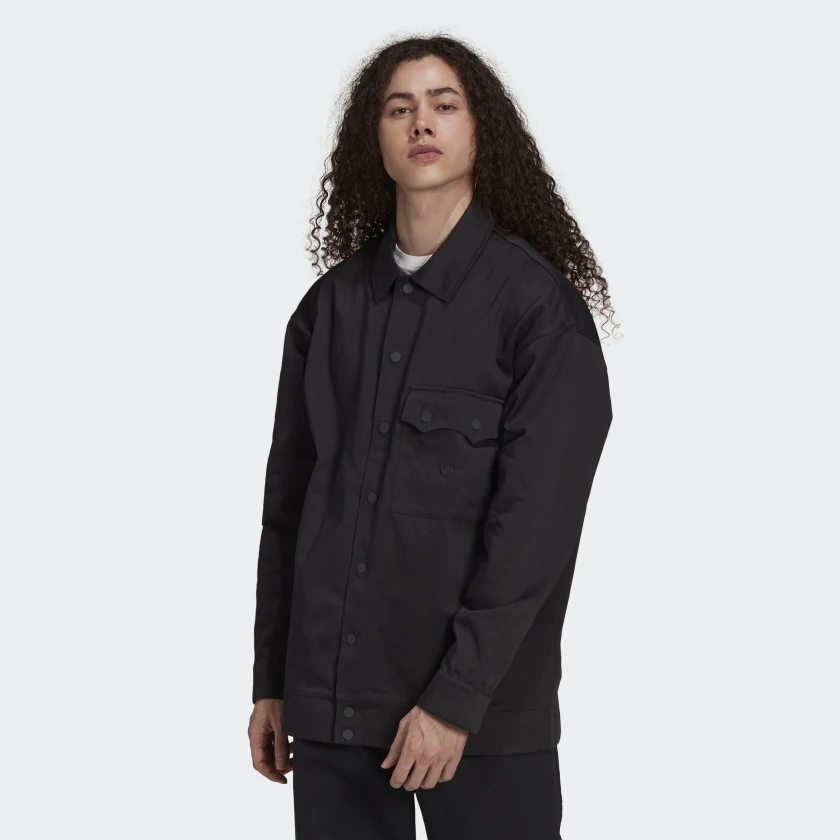 Яке adidas Originals adidas Adicolor Twill Jacket Черно | H11365, 0