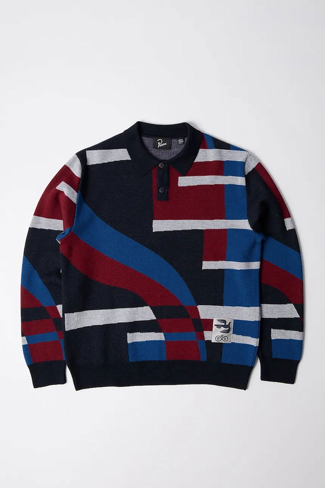Parra Vertical forest Knitted Polo