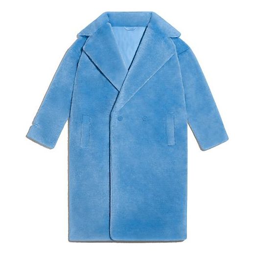 Палта adidas Originals adidas Originals x Ivy Park Plush Long Jacket Синьо | H18983, 0