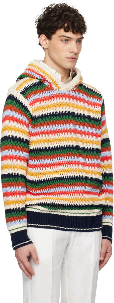 Пуловер Orlebar Brown Kirk Striped Knit Hoodie Многоцветен | 280040, 1