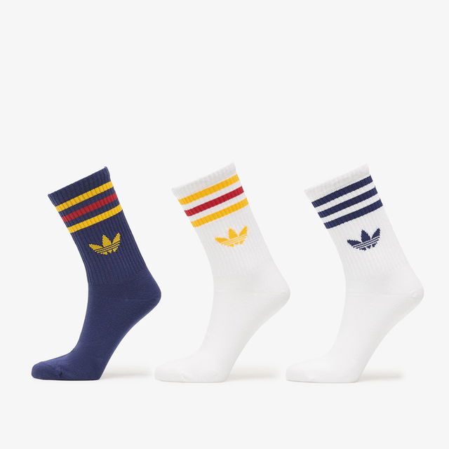 3S Striped Trefoil Crew Socks 3-Pack