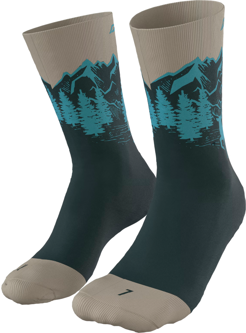 Чорапи Dynafit FAST Socks Зелено | 08-0000071526-5261