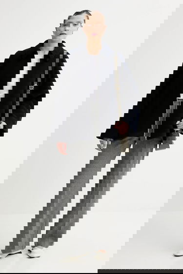 Яке Samsoe Samsoe ALMA Wool Cape Jacket Тъмно синьо | F23300184, 1