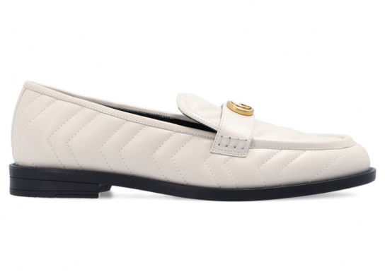 Кецове и обувки Gucci Marmont Matelassé Loafer White (Women's) Бежово | 670399 BKO60 9022, 0
