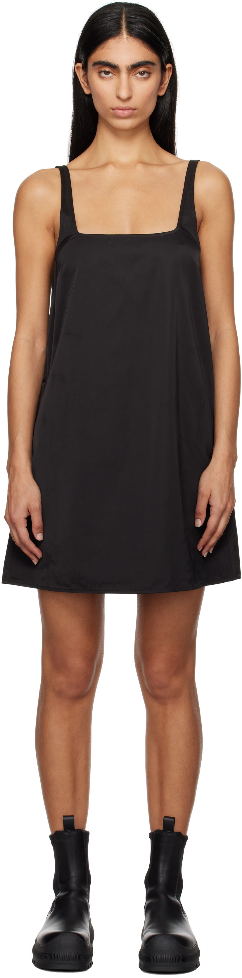 Pокля Soulland Capri Square Neck Mini Dress Черно | 42069-1206