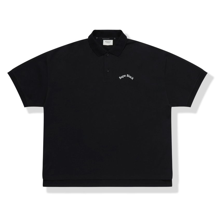 Поло тениска BAPE BAPE BLACK Logo Polo Black Черно | 1I20-112-002