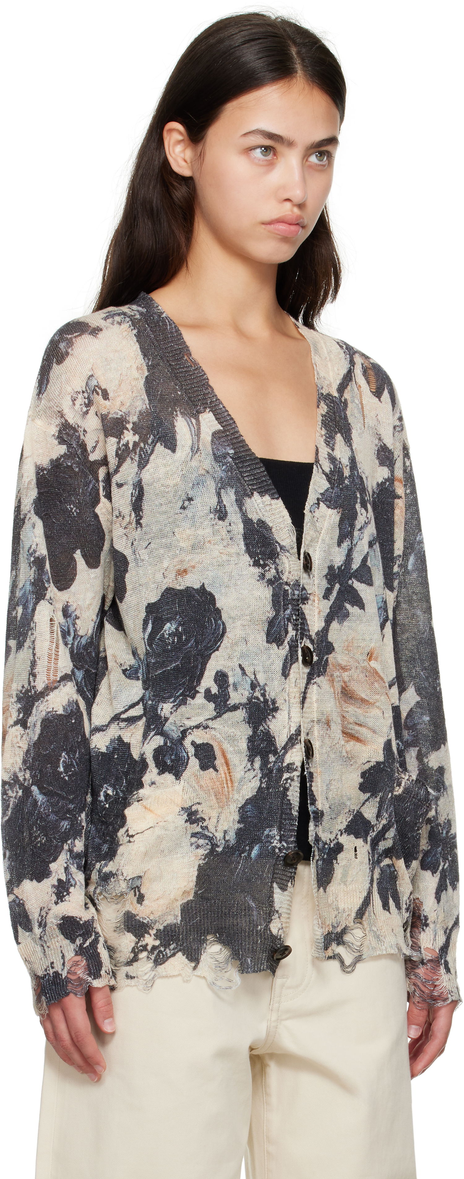 Пуловер R13 R13 Boyfriend Floral Cardigan Многоцветен | R13WY200-Y228A, 1