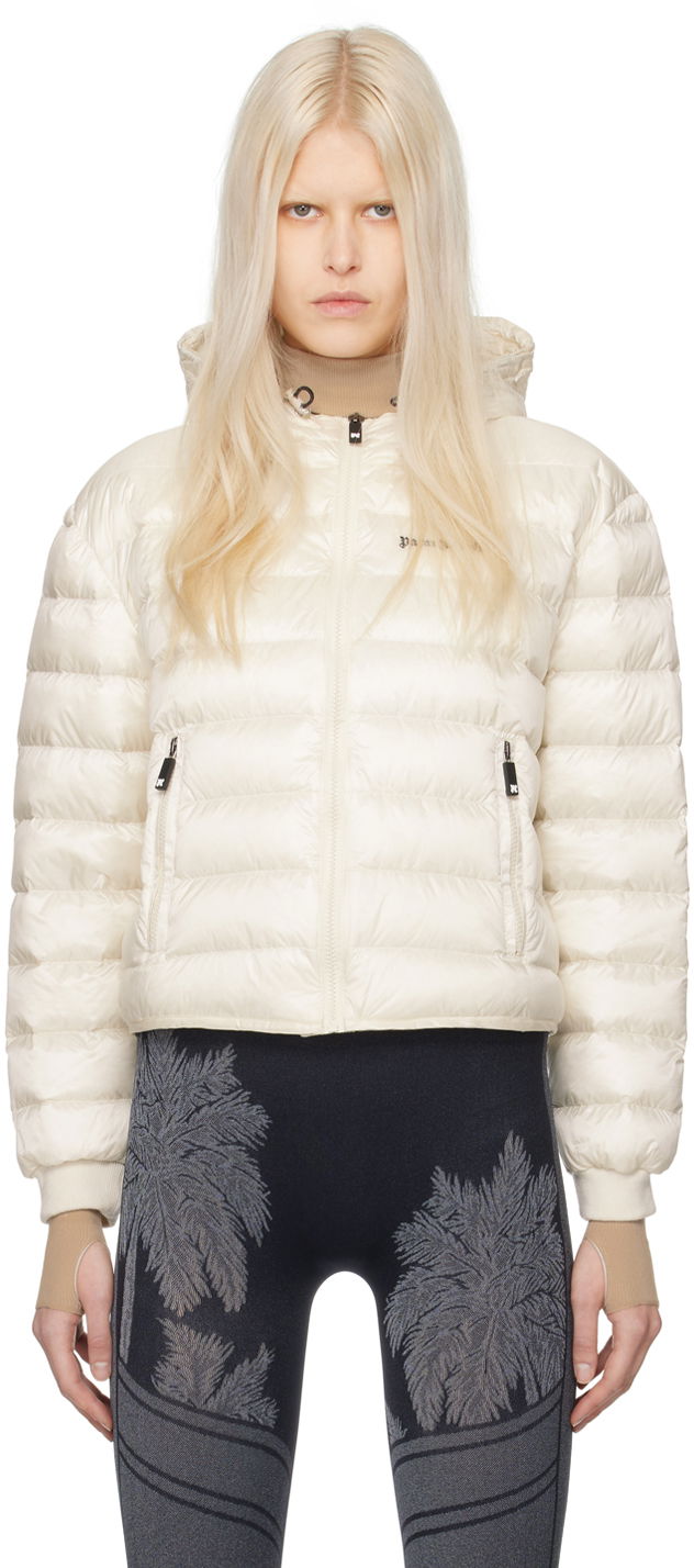 Яке Palm Angels Classic Down Jacket Бяло | PWED026S24FAB0010310, 0