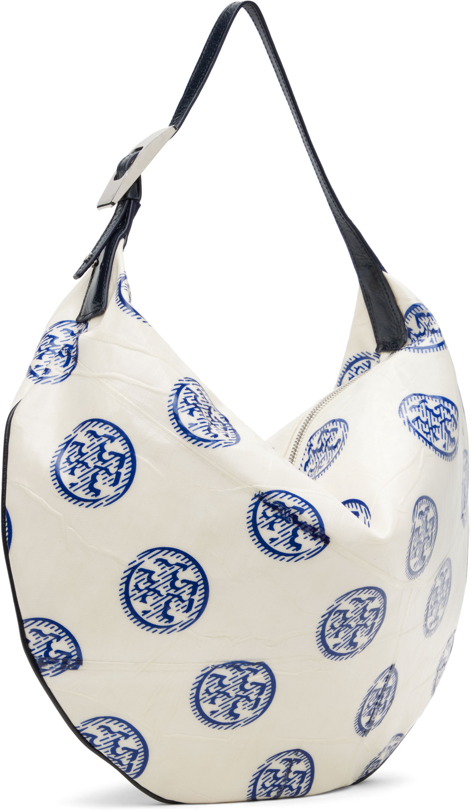 Дамска чанта Tory Burch Tory Burch T Monogram Balloon Bag Бяло | 171915-101, 1