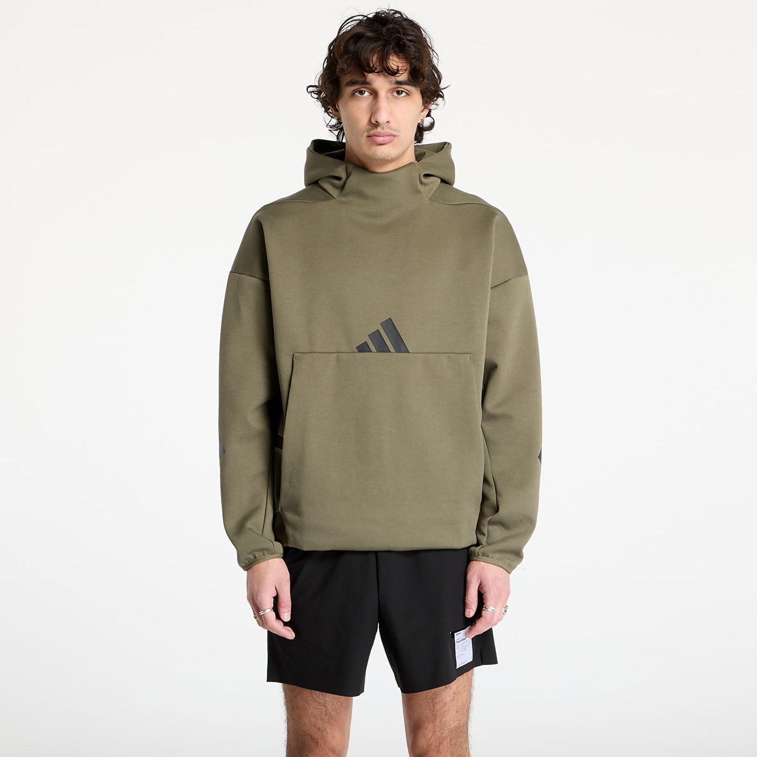 Суитчър adidas Originals Z.N.E. Premium Hoodie Зелено | JD5321, 0