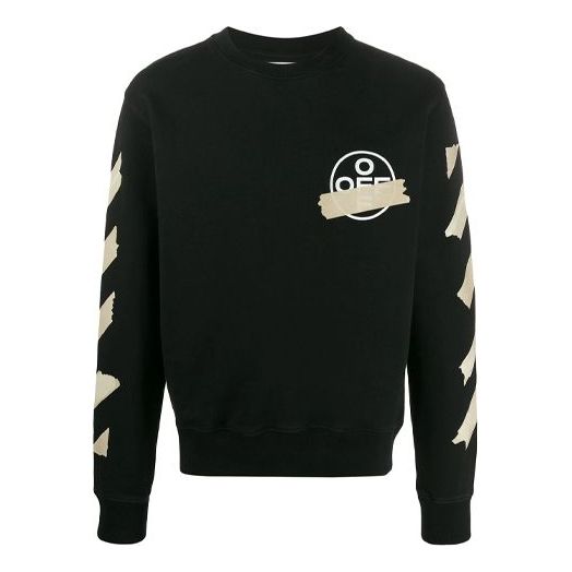 Пуловер Off-White Tap Arrows Logo Sweatshirt Черно | OMBA025R20E300021048, 0