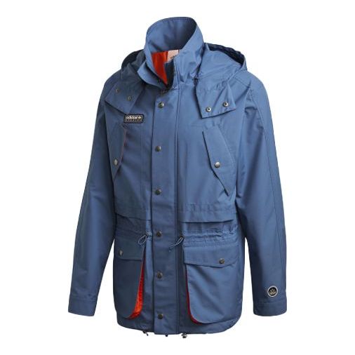 Парка adidas Originals Originals Hooded Sports Jacket Синьо | FR9280