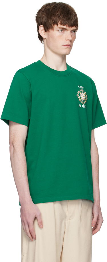 Тениска Casablanca Casablanca Championship Diamond T-Shirt Зелено | MPF25-JTS-001-13-EX, 1