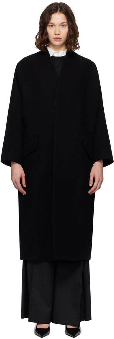 Палта Maison Margiela MM6 Maison Margiela Wool Felt Overcoat Черно | S52AA0192 M35469, 0