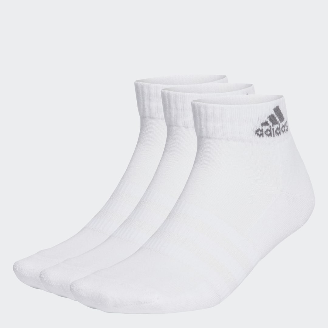 Чорапи adidas Originals Cushioned Sportswear Ankle Socks 3-pack Бяло | IA3946, 1