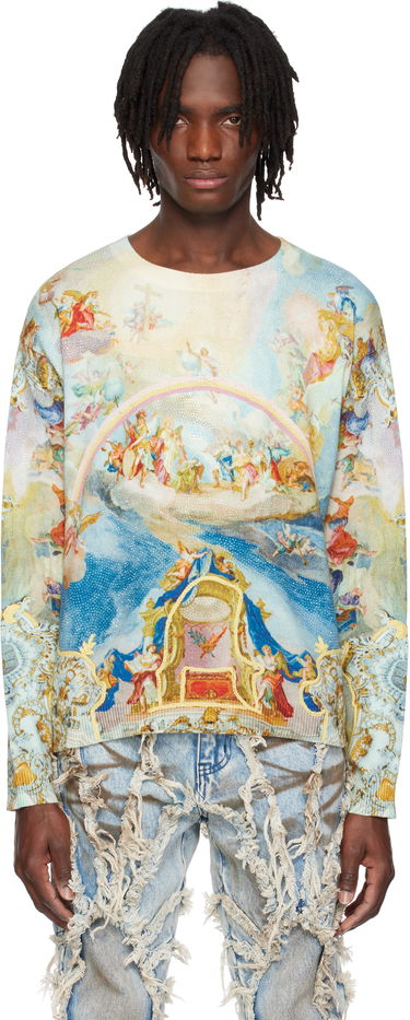 Пуловер Who Decides War Who Decides War Archaic Graphic Print Sweater Многоцветен | 1110050030SS25, 0