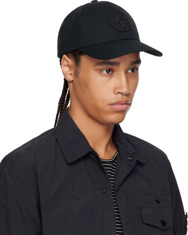 Шапка с козирка Stone Island Stone Island Cotton Reps Cap Черно | K1S159100996S0065, 1