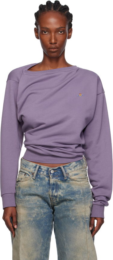 Суитчър Vivienne Westwood Vivienne Westwood Hebo Draped Sweatshirt Лилаво | 3I010015-J006O-, 0