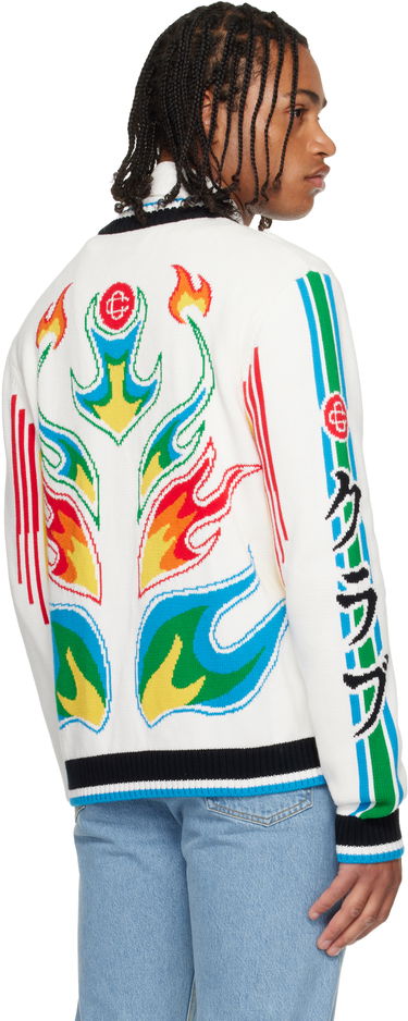 Яке бомбър Casablanca Flame Laurel Cotton Knit Casa Club Jacket Многоцветен | M-AW25-KW-1100-01, 2