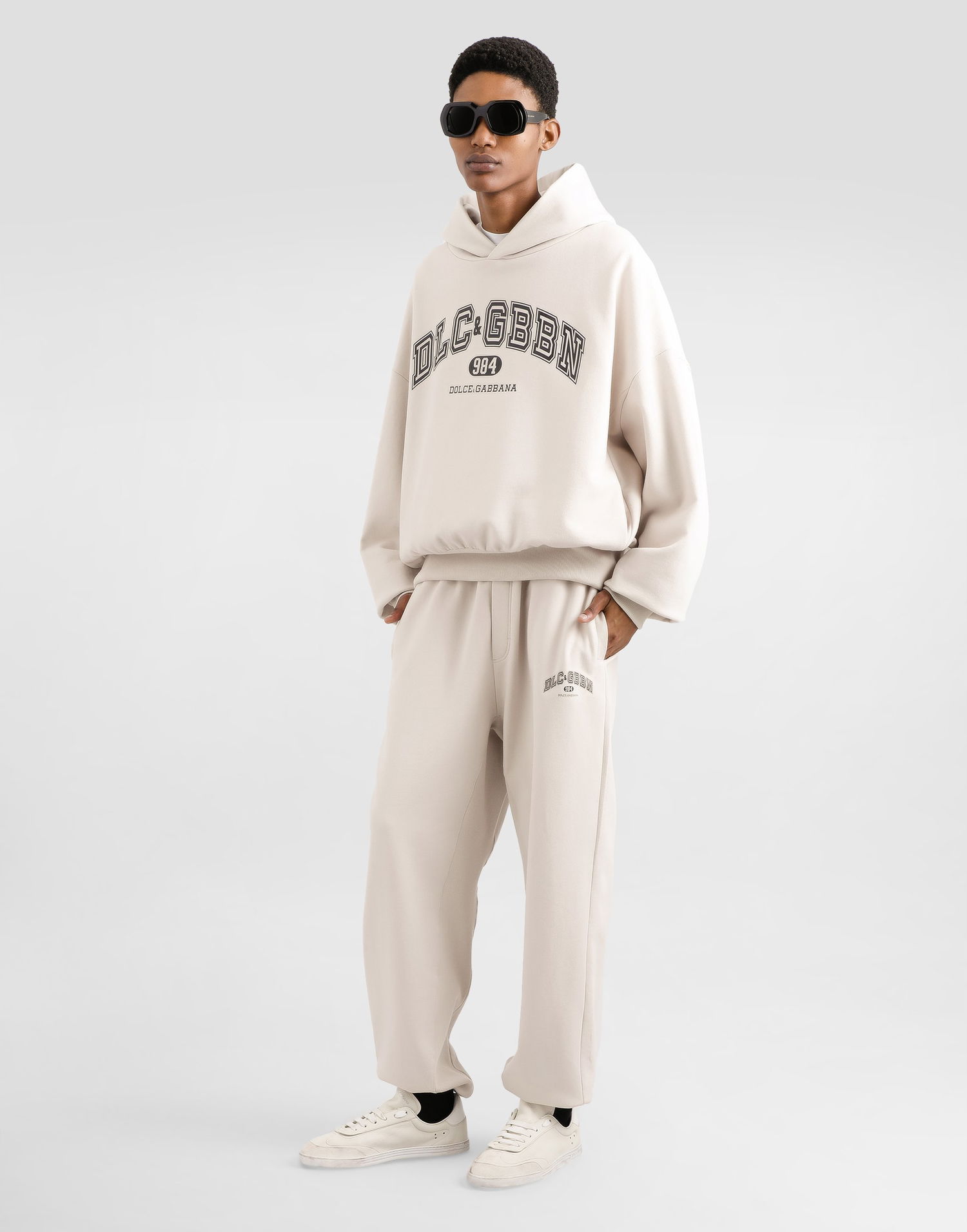 Спортни панталони Dolce & Gabbana Dolce & Gabbana Jersey Joggers Бежово | GP17ATG7PLOM2037, 1