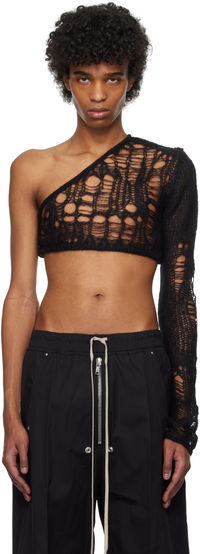 Rick Owens Hollywood Spider Ziggy One-Shoulder Sweater