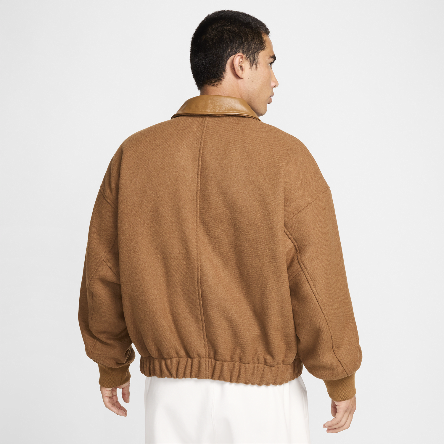 Яке бомбър Nike Wool Varsity Jacket Кафяво | FZ1168-281, 1