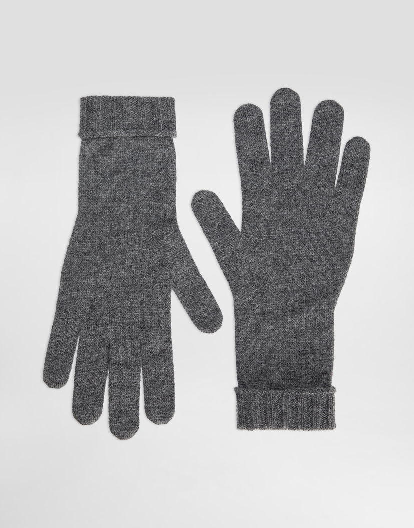 Ръкавици Dolce & Gabbana Dolce & Gabbana Cashmere Knit Gloves Сиво | FX05KZJDVC2N5822