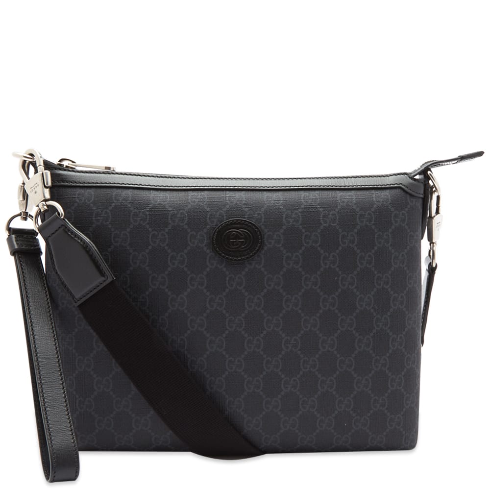 Чанта през рамо Gucci GG Supreme Shoulder Bag Черно | 726833-92THN-1000, 0
