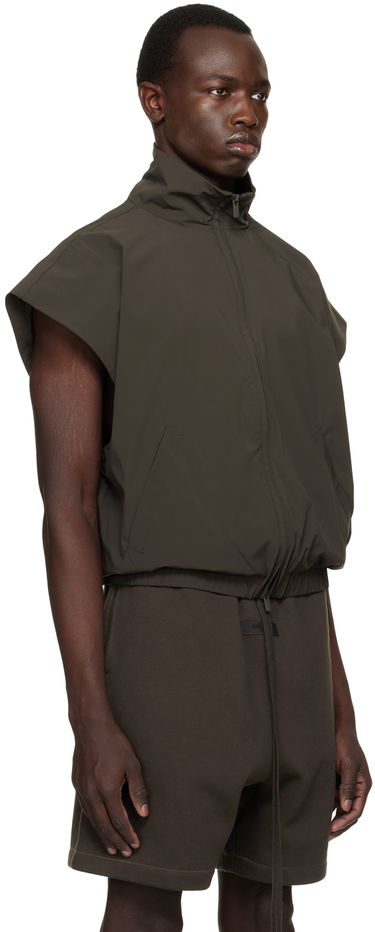 Жилетка Fear of God Fear of God ESSENTIALS Zip Vest Кафяво | 202BT225005FW, 1