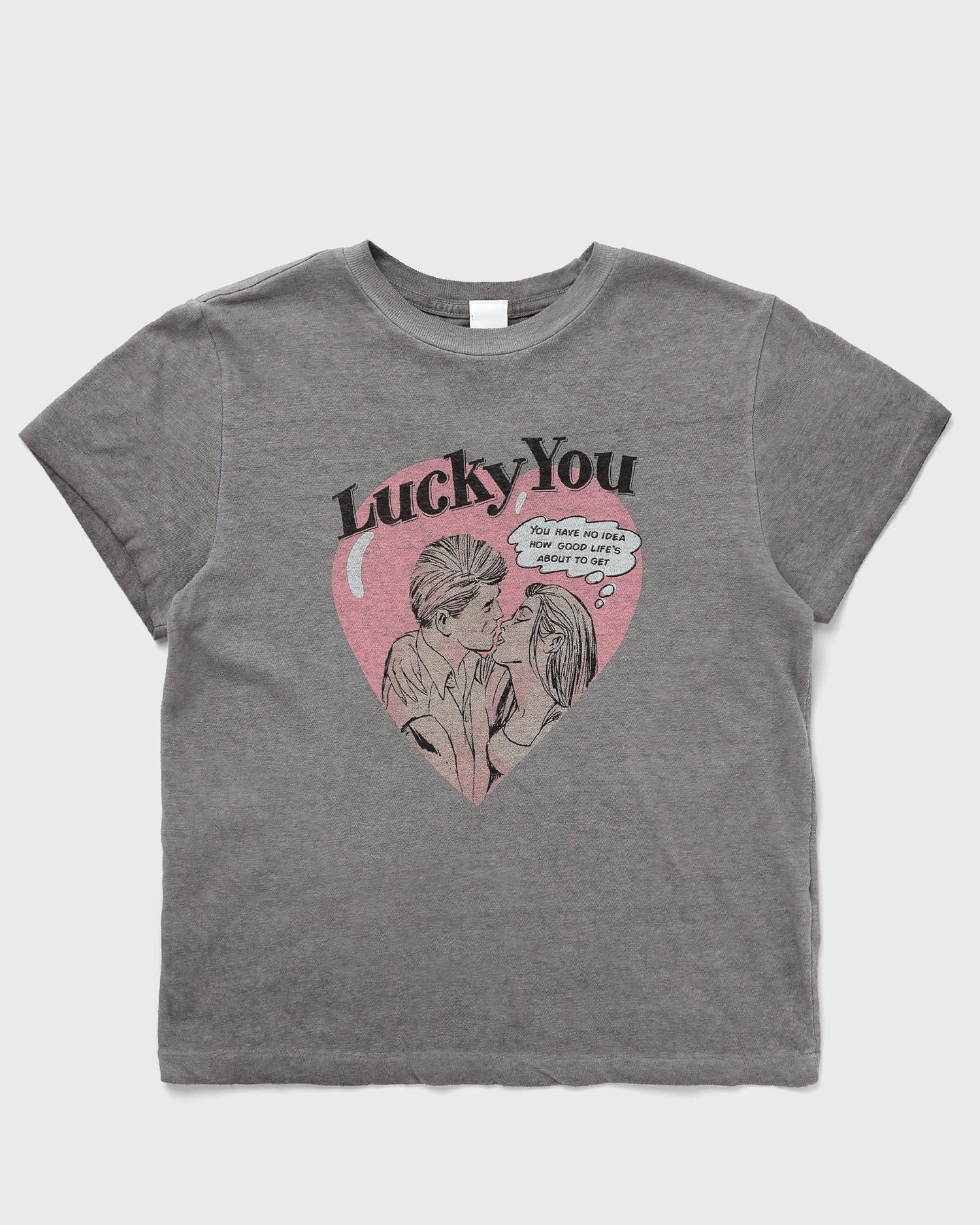 Тениска RE/DONE CLASSIC TEE LUCKY YOU Сиво | 024-02WCGT269, 0