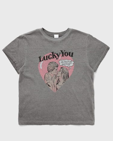 Тениска RE/DONE CLASSIC TEE LUCKY YOU Сиво | 024-02WCGT269, 0