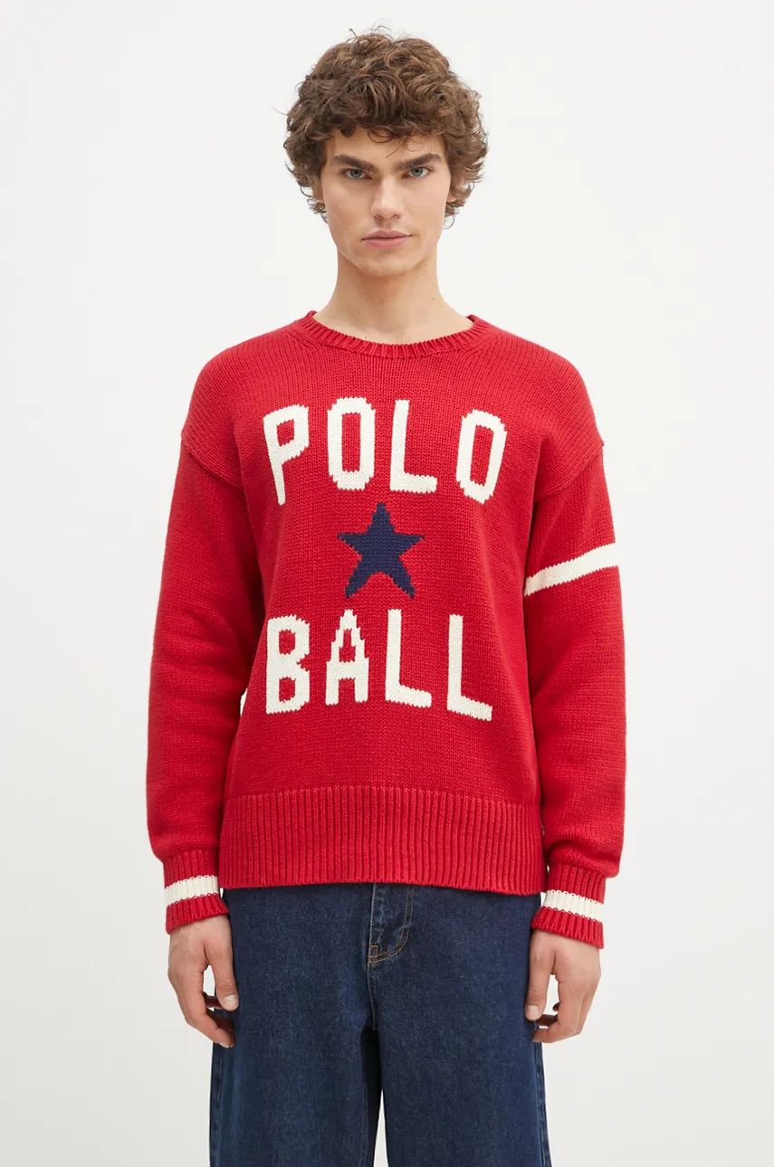 Пуловер Polo by Ralph Lauren Crewneck Sweater Червено | 710949298, 0