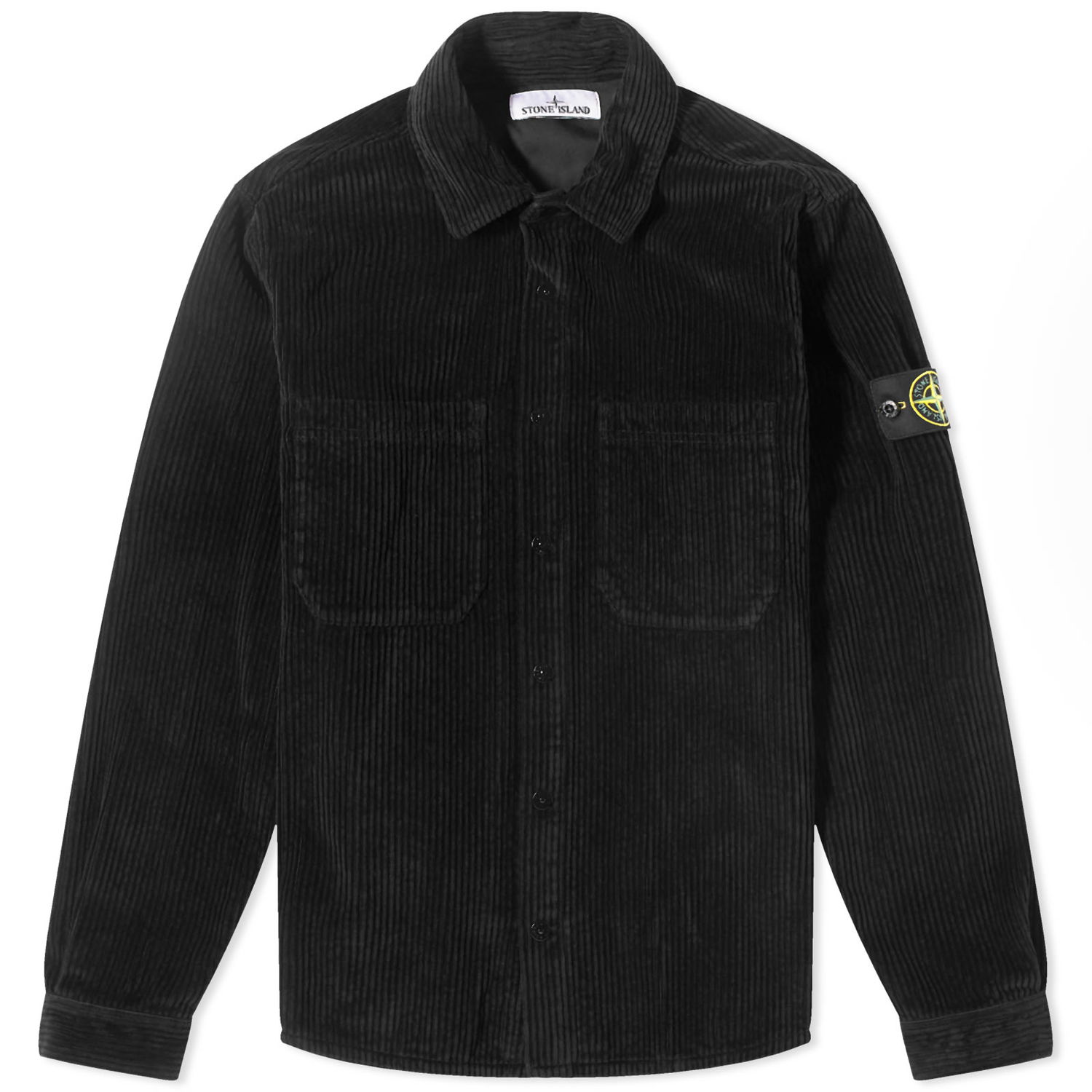 Палта Stone Island Corduroy Overshirt Черно | 7915113-V0029, 0