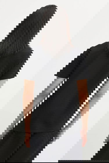 Тениска BAPE Script Logo T-Shirt Черно | 001TEL301055M, 2