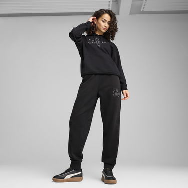 Спортни панталони Puma ESS Script Comfort Sweatpants Черно | 684985_01, 2