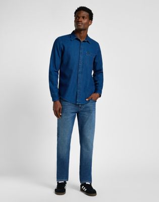 Риза Lee Blue Wash Shirt XXL Синьо | 112355712, 1