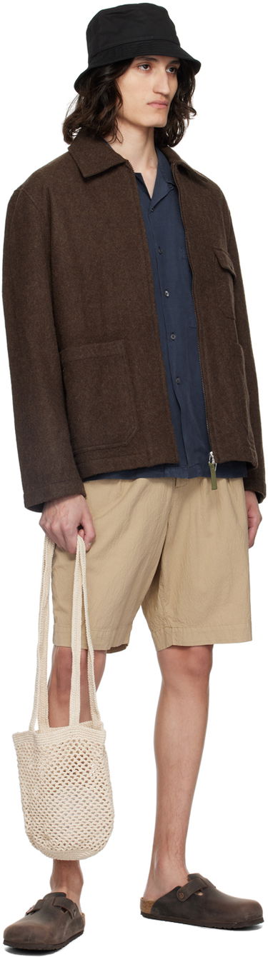 Риза Universal Works Universal Works Camp II Shirt Тъмно синьо | 30269, 3