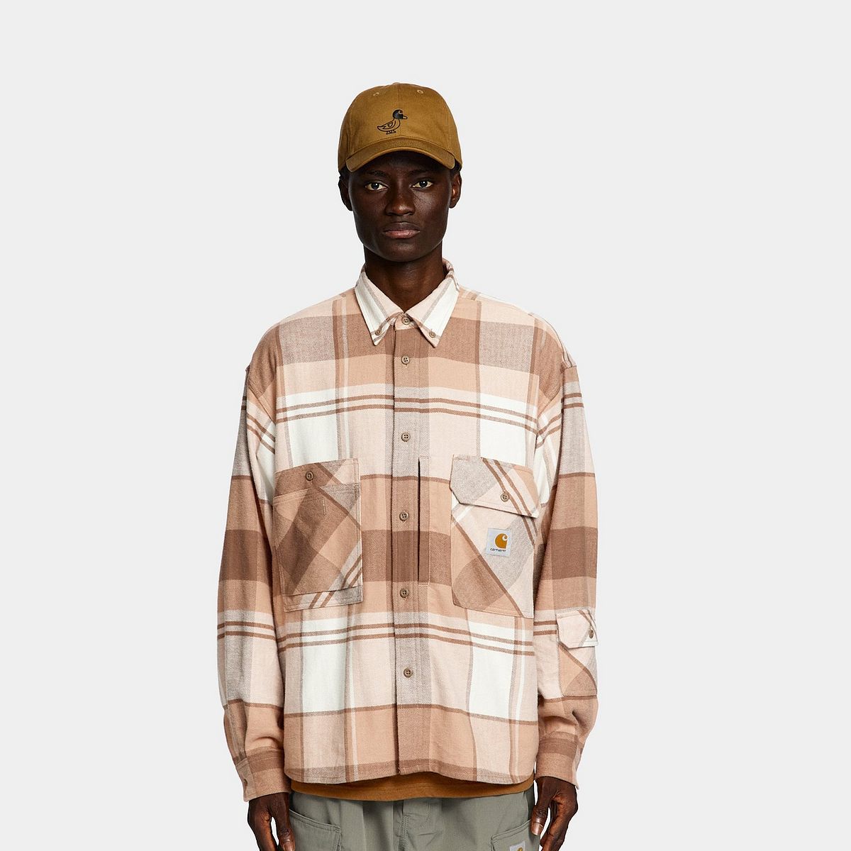 Риза Carhartt WIP Plaid Long-Sleeve Work Shirt Max Многоцветен | A242060_4, 0